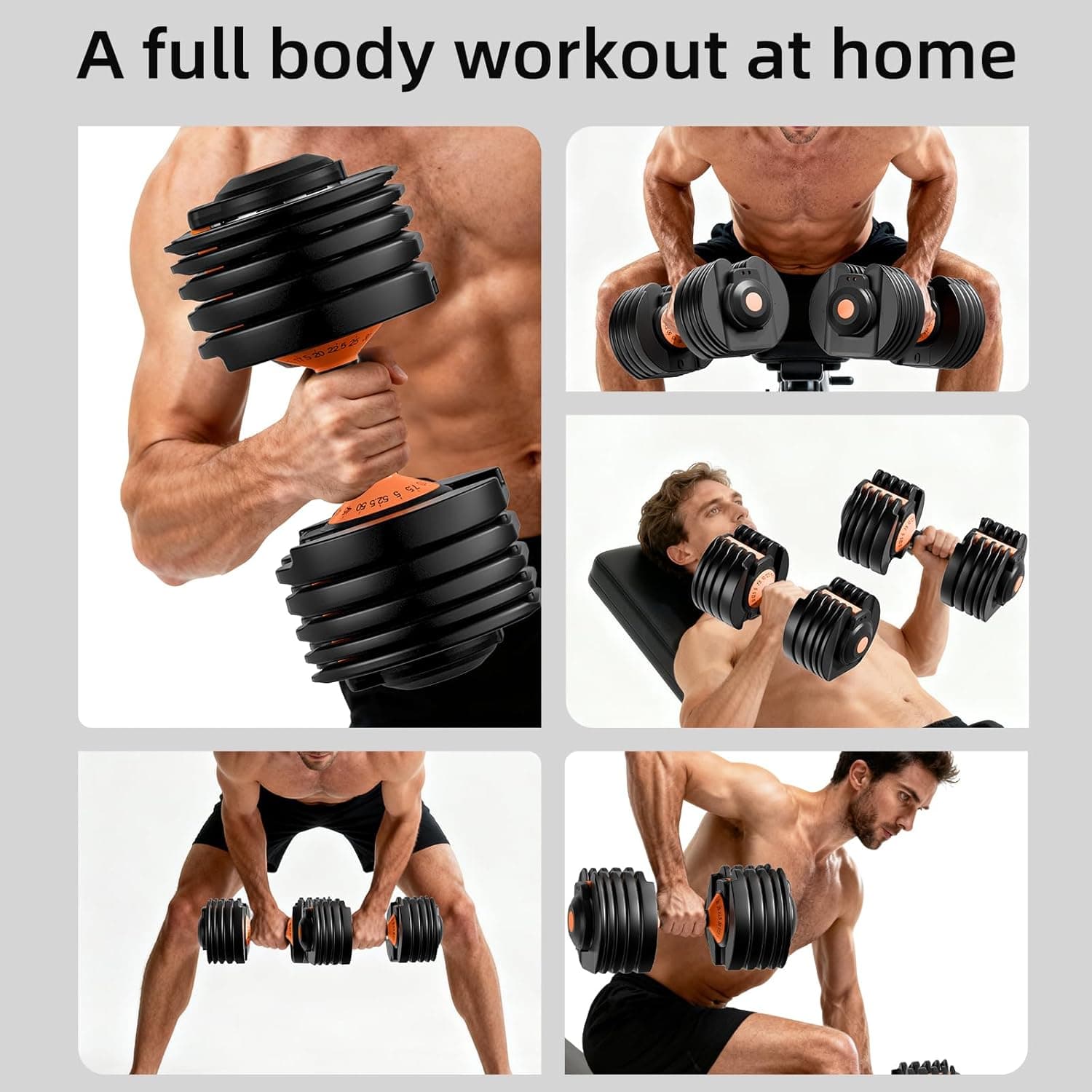 Moveta Adjustable Dumbbells Set，Adjustable Equipment