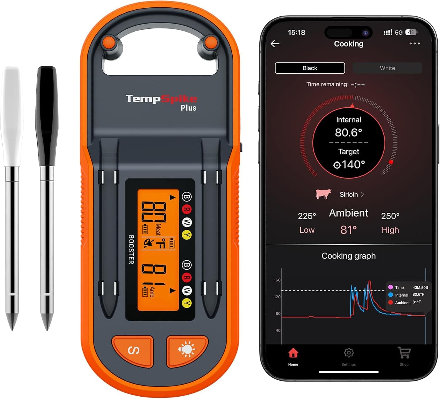 ThermoPro TempSpike Plus 600ft Wireless Meat Thermometer